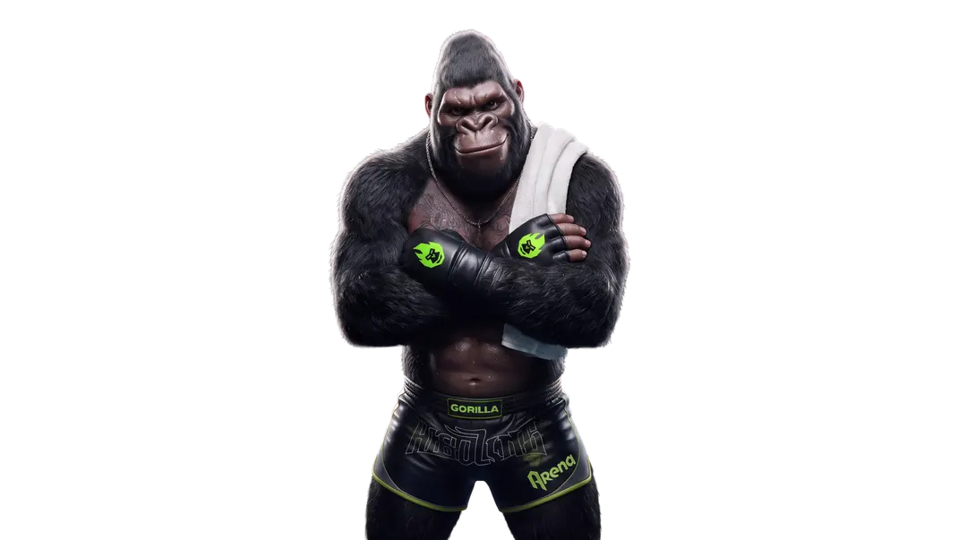 Маскот Gorilla на арені